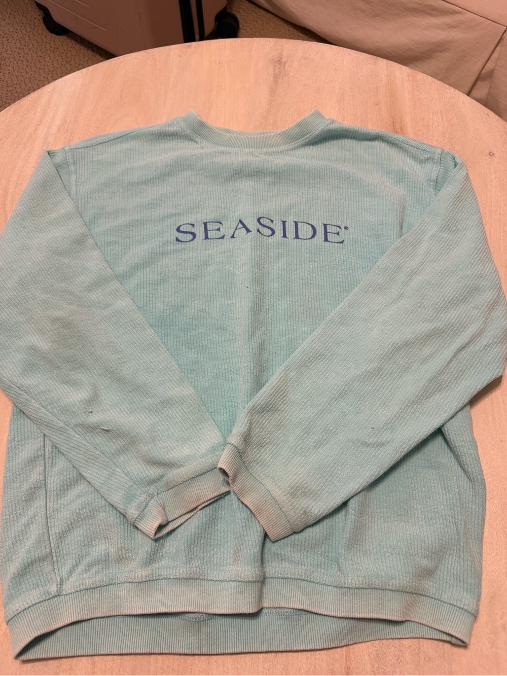 Seaside Logo Mint Crewneck Sweater